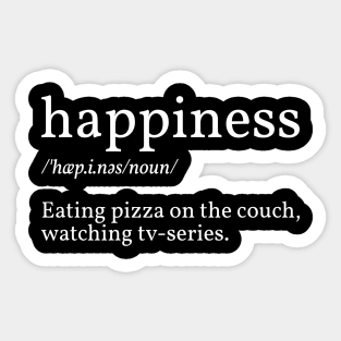 Happiness definition Sticker